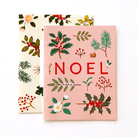 CHRISTMAS - CC - NOEL WITH CHRISTMAS FLORALS AND FLORAL ENVELOPE