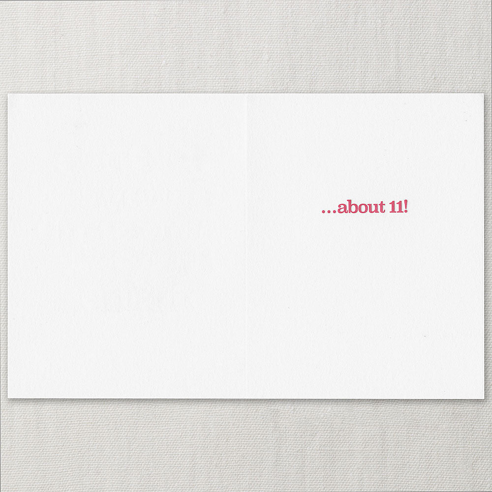 BIRTHDAY - CCO - ALWAYS THE SAME AGE LETTERPRESS CARD