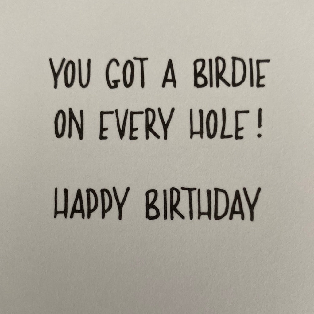Funny Golf Birthday Card