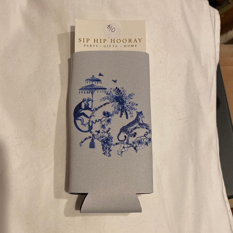 Chinoiserie blue Slim koozie
