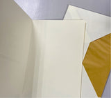 HAND ENGRAVED I LOVE YOU  CARD-OCM-GOLD LINED ENVELOPE