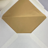HAND ENGRAVED I LOVE YOU  CARD-OCM-GOLD LINED ENVELOPE