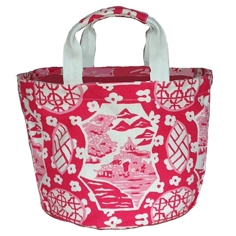 TRAVEL BAG - DG - CARTON PINK BUCKET TOTE