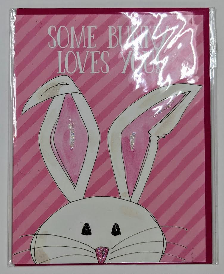 GREETING CARD - RAB- SOME BUNNY LOVES