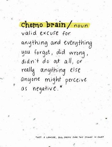 ENCOURAGEMENT GREETING CARD - TH - CHEMO BRAIN