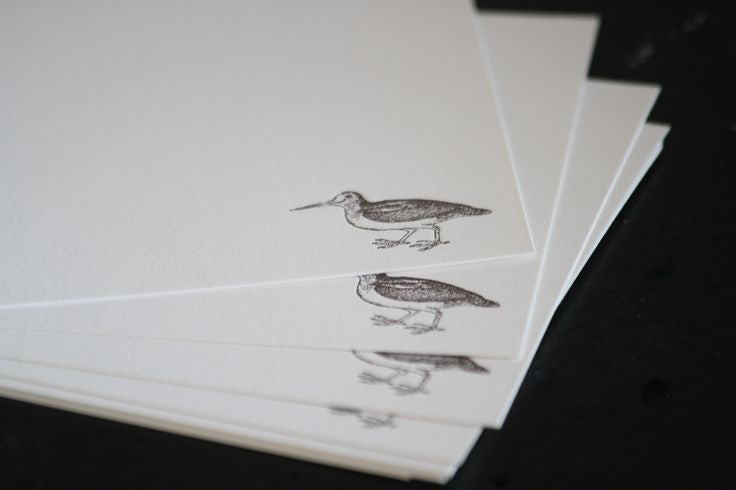 BOXED NOTE CARDS - ANC - WOODCOCK LETTERPRESS SET OF 8