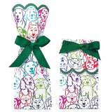 6 pk “Hair of the Dog” Wine + Gift Bag Kit with 6 precut Dark Kelly Green Ribbons