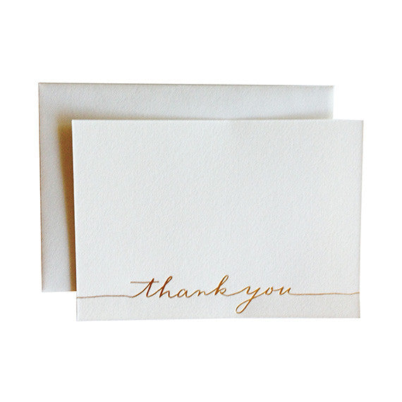 BOXED NOTE CARDS - LHC - THANK YOU CARD WITH NAVY LINERS