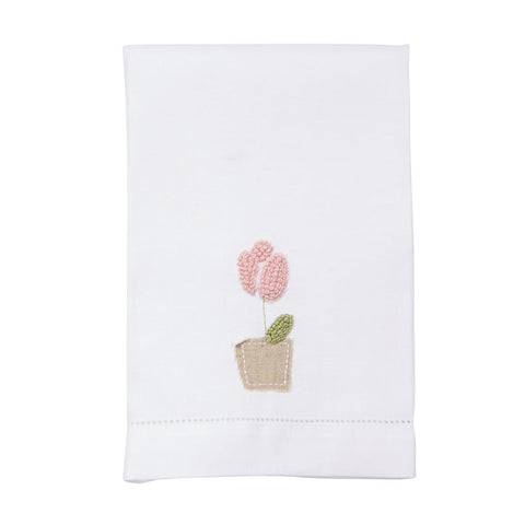 TEA TOWEL -MP- PINK TULIP