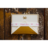 BOXED NOTE CARDS - PP - GOLDEN CRAB ENGRAVED SET OF 10