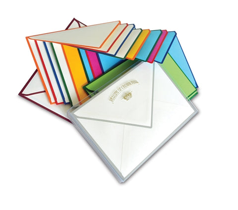 BOXED NOTE CARDS - OCM - GREY BORDERED CARDS