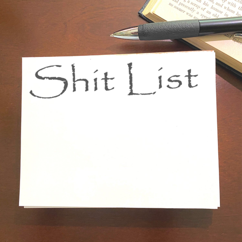 Shit List Note Pad