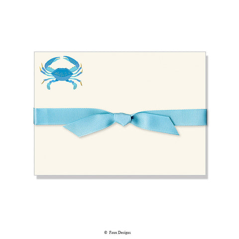 BOXED NOTE CARDS - FXD - BLUE CRAB