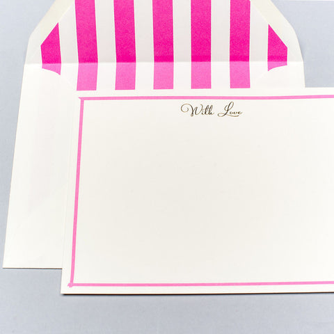 BOXED NOTE CARDS - KA - WITH LOVE