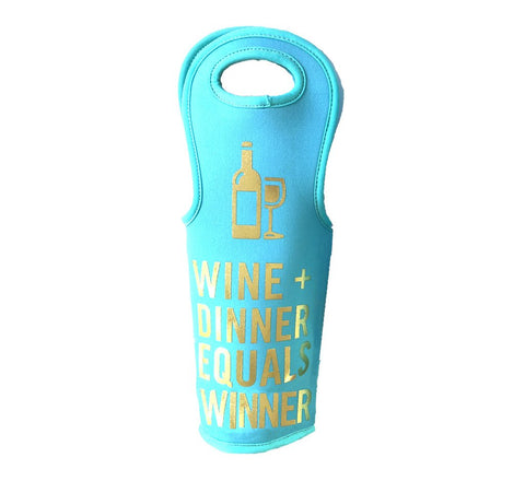 WINE TOTE - AP - WINE & DINNER EQUALS WINNER