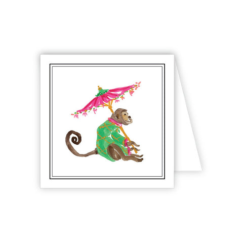 GIFT ENCLOSURE -RAB- MONKEY WITH UMBRELLA