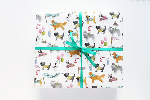 WRAP PAPER BIRTHDAY DOG - LP - DOGS