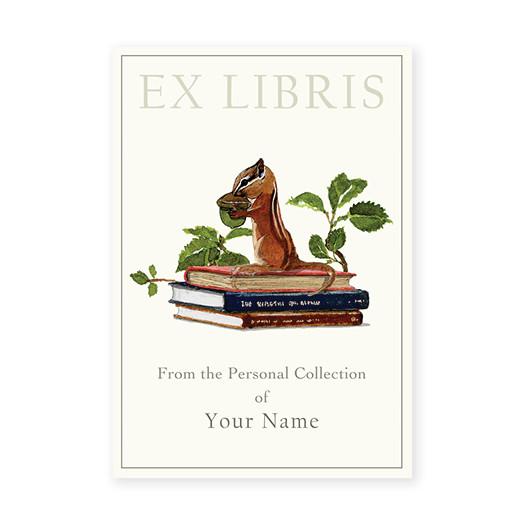 BOOKPLATES - FD - NUTS FOR READING