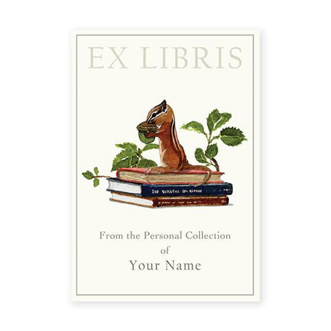 BOOKPLATES - FD - NUTS FOR READING
