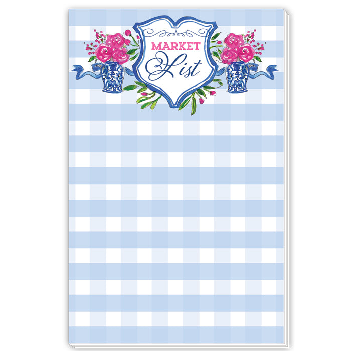 MARKET LIST PAD - RAB - BLUE FLORAL CREST