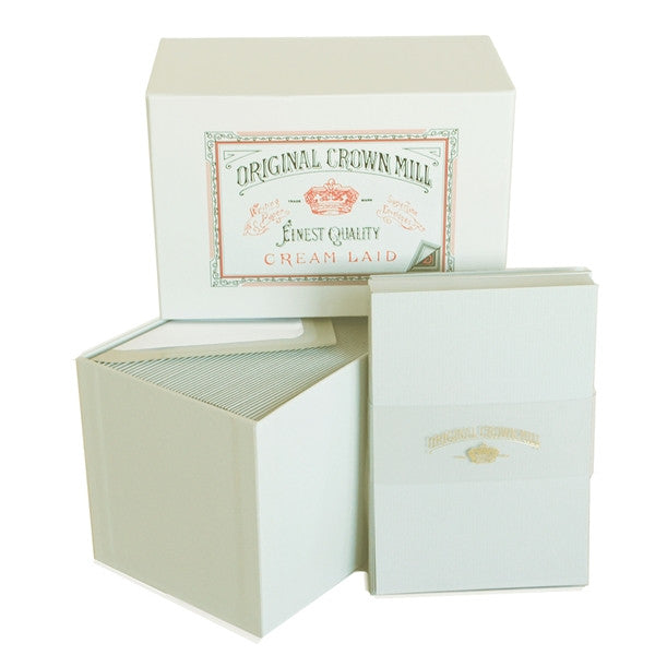 BOXED NOTE CARDS - OCM - WHITE CARDS SET OF 50