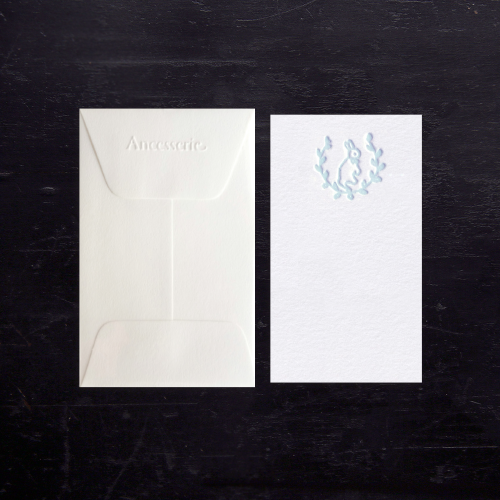 ENCLOSURE CARD - ANC -  BLUE PIXIE LILY BUNNY