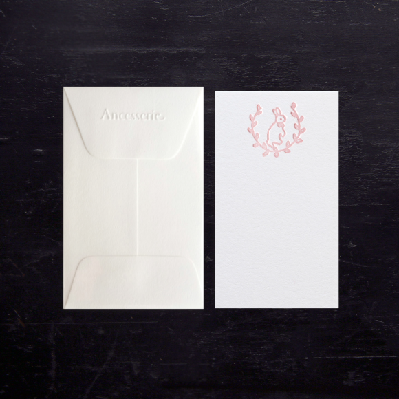 ENCLOSURE CARD - ANC - PINK PIXIE LILY BUNNY