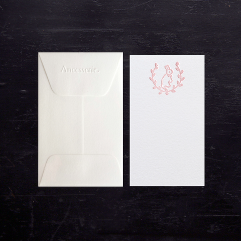 ENCLOSURE CARD - ANC - PINK PIXIE LILY BUNNY