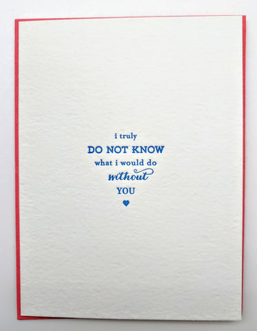 GREETING CARD - CBL - WITHOUT YOU