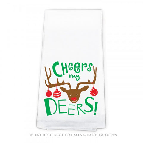 KITCHEN TOWEL - ICPG - CHEERS MY DEERS!