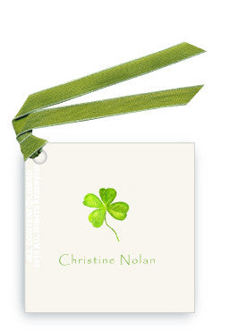 GIFT TAG SET - LB - FOUR LEAF CLOVER