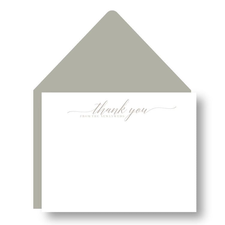 THANK YOU NOTES - HP - FROM THE NEWLYWEDS LETTERPRESS