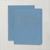 CONGRATULATIONS - CCO - WELL DONE SILVER ENGRAVED CARD