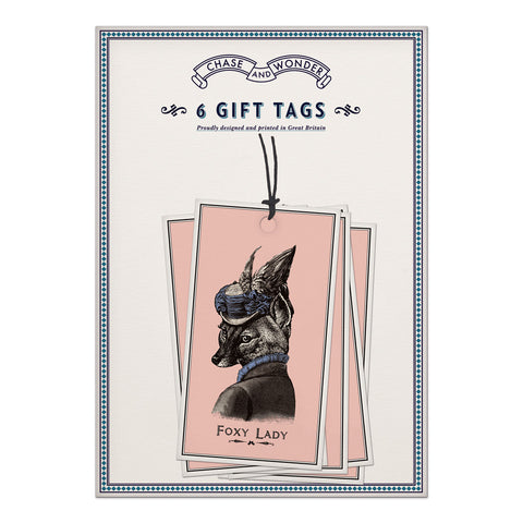 GIFT TAGS - CAW - FOXY LADY