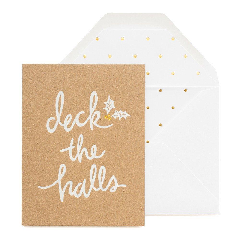 CHRISTMAS CARD  - SP - DECK THE HALLS