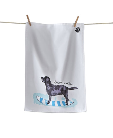 DISH TOWEL - TAG- DOGGIE PADDLE DOG