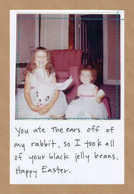 VINTAGE HAPPY EASTER - GREETING CARD