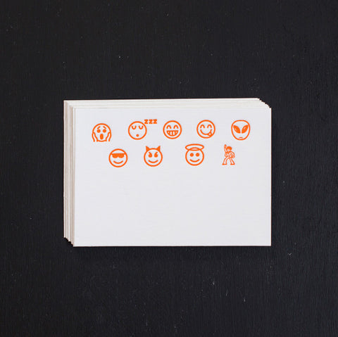 PETITE NOTE CARDS - ANC - EMOJI SET OF 10