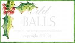 CHRISTMAS PLACE CARDS - ODB - MISTLETOE SET OF 20