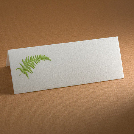 PLACE CARDS - TP - FERN ENGRAVED SET OF 10