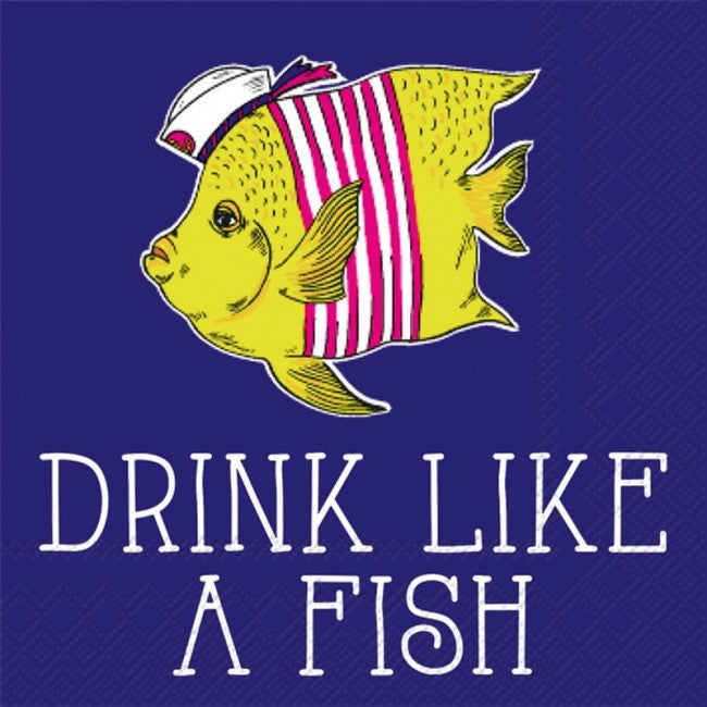 NAPKINS - RAB - DRINK LIKE A FISH