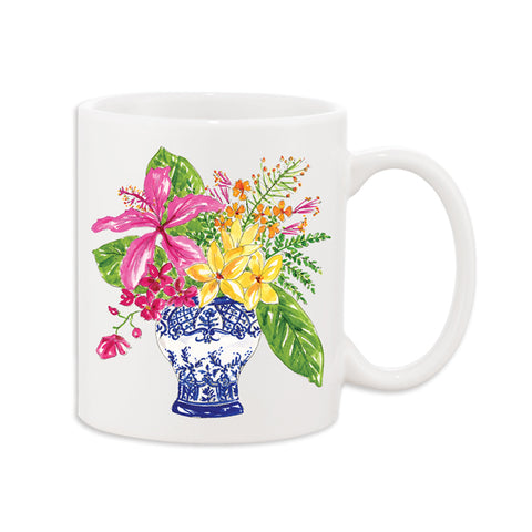 MUG -RAB- FLORAL ARRANGEMENT 11 OZ CERAMIC CUP