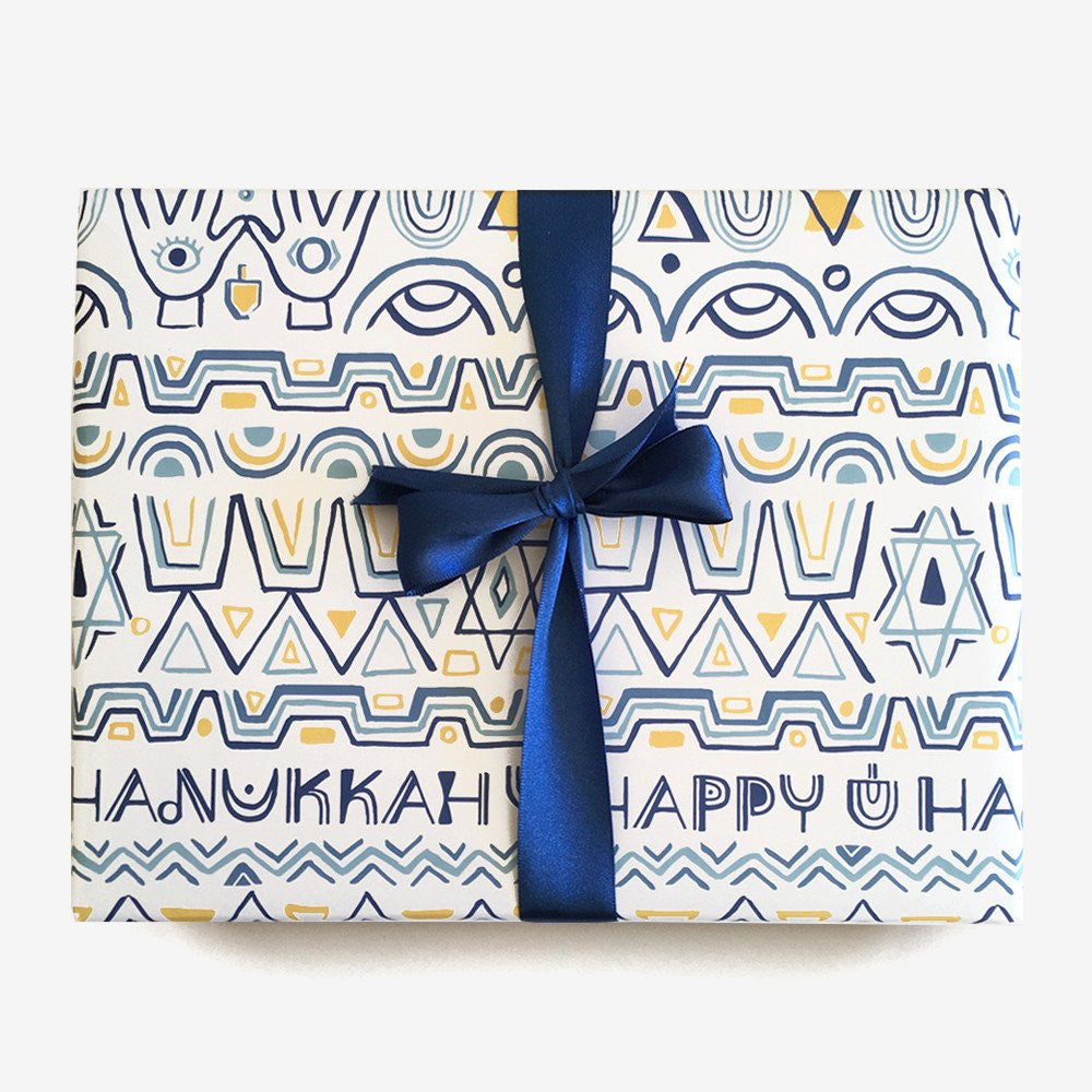 HANUKKAH WRAP - PPC - HANUKKAH MOTIFS