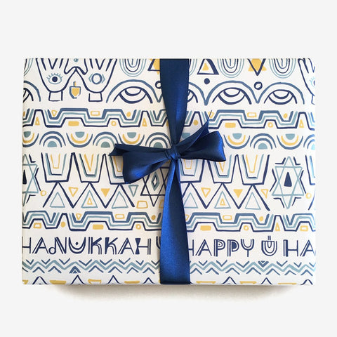 HANUKKAH WRAP - PPC - HANUKKAH MOTIFS