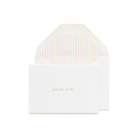 WEDDING-SP- FROM THE BRIDE ENCLOSURE NOTE