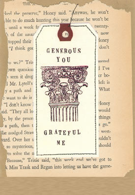 GENEROUS YOU - GREETING CARD
