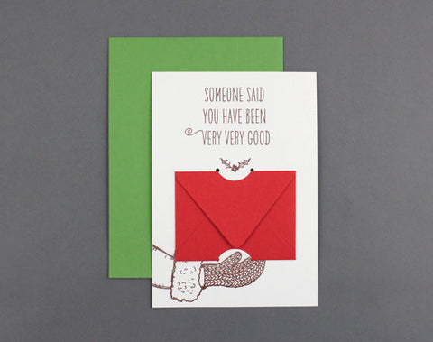 GIFT CARD - CBL - SOMEONE SAID YOU HAVE BEEN VERY VERY GOOD CHRISTMAS