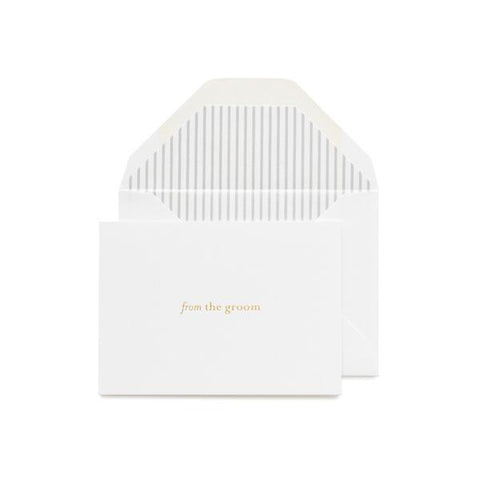 WEDDING- SP- FROM THE GROOM ENCLOSURE NOTE