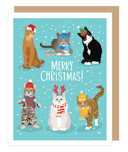 CHRISTMAS CARD - A2C - CAT CHRISTMAS