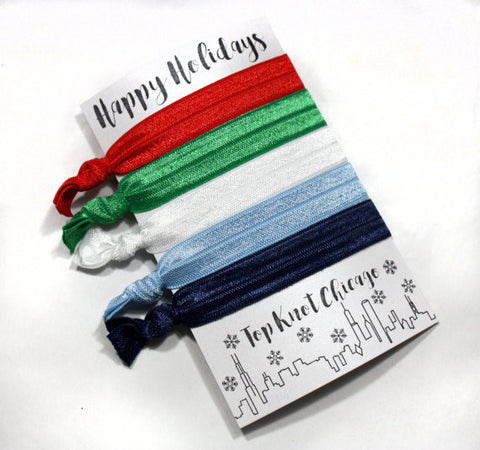 HAIR TIES - TKC - ASSORTED 5 ON A CARD